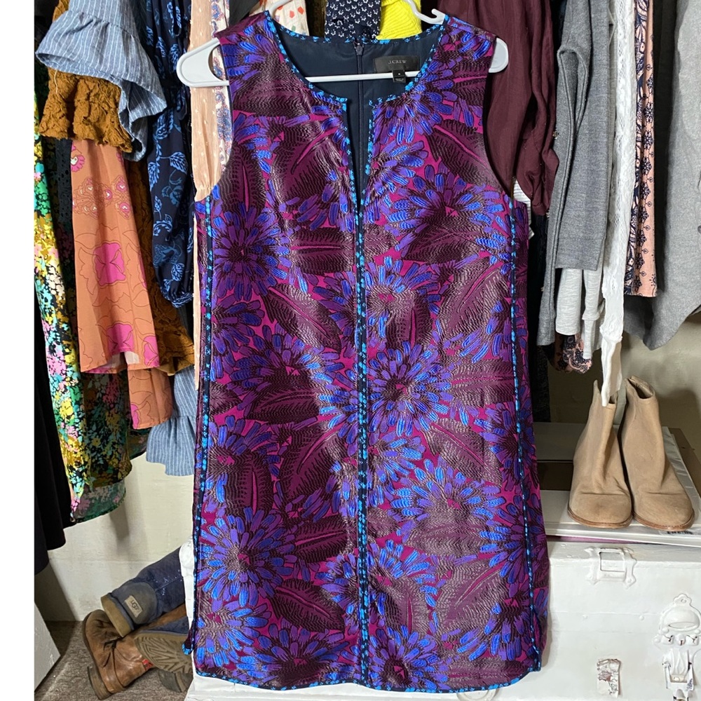 Stunning J Crew Jacquard Dress - Picture 2 of 5